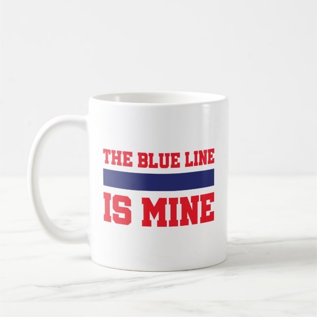 Hockey Die blaue Linie ist meine Kaffeetasse (Links)