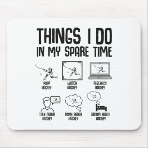 Hockey-Dinge, die ich in meiner Freizeit mache, Ei Mousepad
