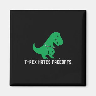 Hockey Dinosaurier T-Rex Lustig Hasst Faceoffs Lie Magnet