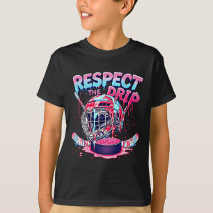 Hockey-Drip für Jungen Eiscreme-Drip Jugend Kinder T-Shirt
