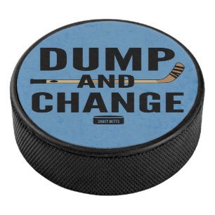 Hockey-Dump und Änderung Eishockey Puck