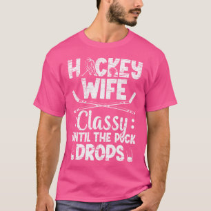 Hockey-Ehefrau eines Hockeyspielers Funny Ice Hock T-Shirt