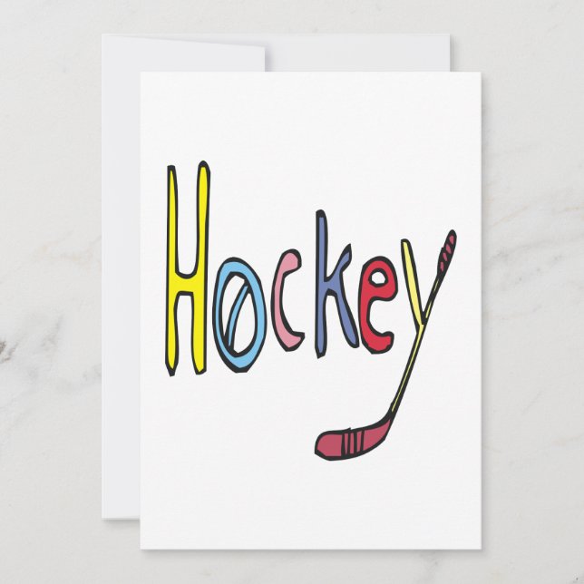 Hockey Einladung (Vorderseite)