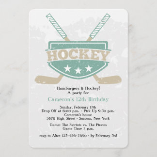 Hockey-Einladung Einladung