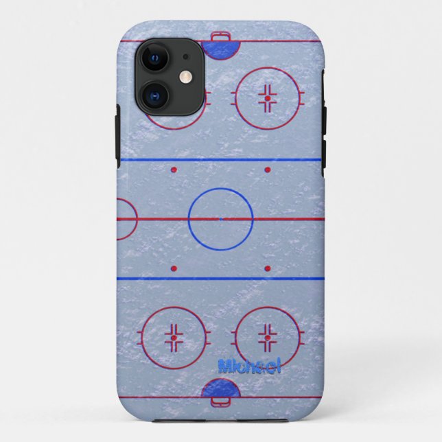 Hockey-Eisbahn Case-Mate iPhone Hülle (Rückseite)