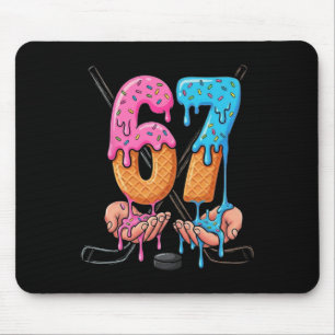 Hockey-Eiscreme-Tropf 67 Hände Einsätze Jungen Spo Mousepad