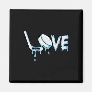 Hockey-Eiscreme-Tropf-Jungen Eishockey-Liebe-Jugen Magnet