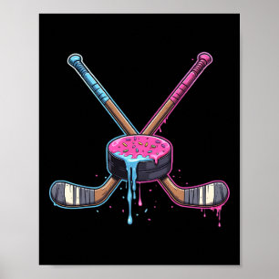 Hockey-Eiscreme-Tropf-Jungen-Jugendliche-Kinder-Mä Poster