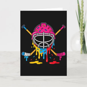 Hockey-Eiscreme-Tropf Jungen Mädchen Eishockey Jug Karte