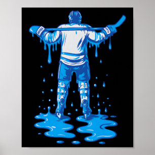 Hockey-Eiscreme-Tropf-Jungen Mädchen Eishockey-Jug Poster