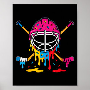 Hockey-Eiscreme-Tropf-Jungen-Mädchen-Eishockey-Jug Poster