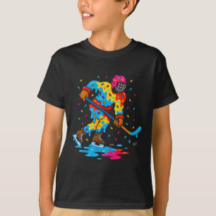 Hockey-Eiscreme-Tropf-Jungen-Mädchen-Eishockey-Jug T-Shirt