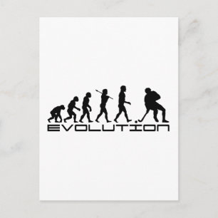 Hockey Eishockey Evolution Art Postkarte