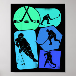 Hockey Eishockey Jungen Jugend Kinder Poster