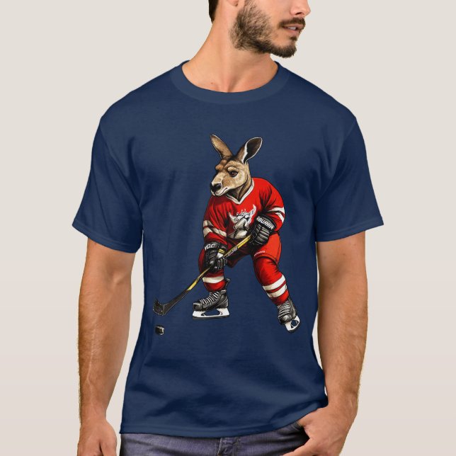 Hockey - Eishockey Kangaroos T - Shirt (Vorderseite)