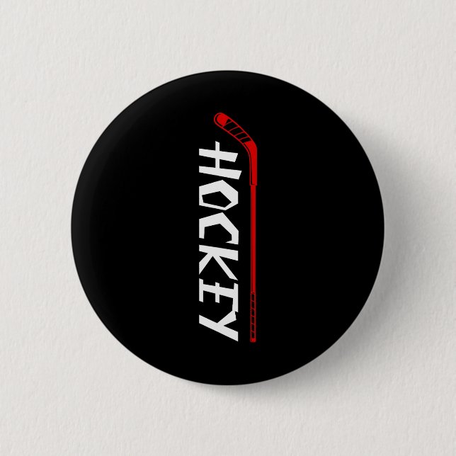 Hockey-Eishockey-Spieler-Geschenk 8 Button (Vorderseite)