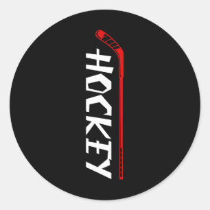 Hockey-Eishockey-Spieler-Geschenk 8 Runder Aufkleber