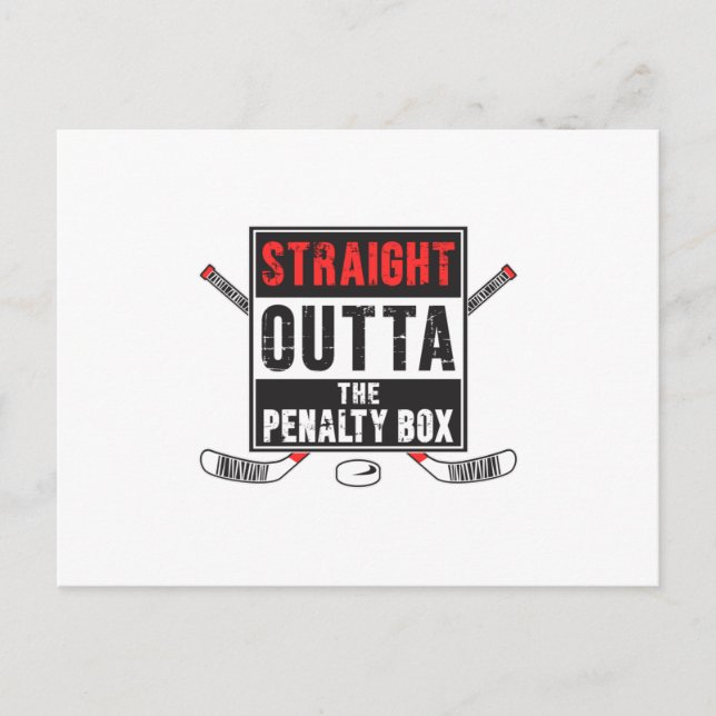 Hockey Eishockey Stick Sports Team Funny Geschenk Postkarte (Vorderseite)