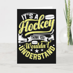 Hockey Eishockeyspieler Fan Feldhockey Torwart T Karte