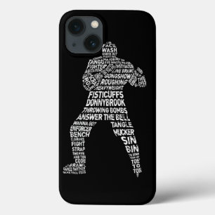 Hockey Enforcer Goon Word Art iPhone 5 Fall 13 Hülle