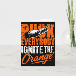 Hockey-Enforcer Orange Lustiger Hockey-Sport Karte