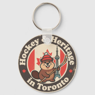 Hockey & Erbe_Toronto Retro Kanadisch Schlüsselanhänger