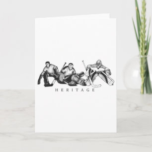 Hockey-Erbe Vintage bis moderne Torwart-Hommage Tr Karte