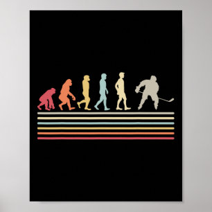 Hockey Evolution - Sportliebhaber Hockeyspieler Re Poster