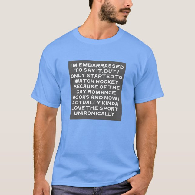 Hockey-Fan dank Bücherjunge T-Shirt (Vorderseite)