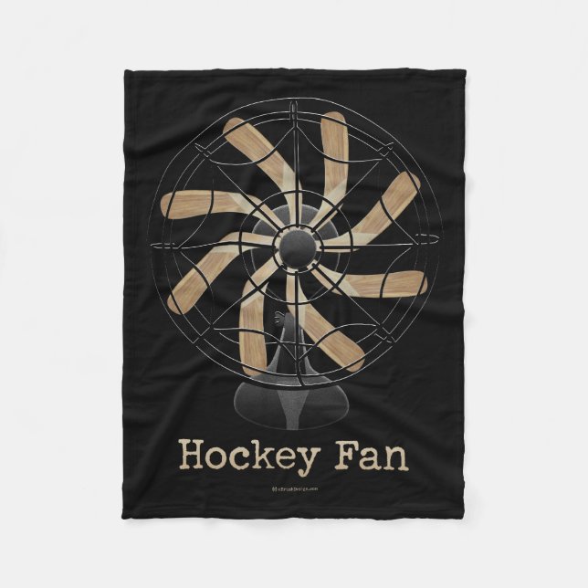 Hockey-Fan Fleecedecke (Vorderseite)