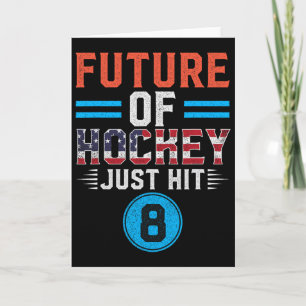 Hockey-Fan Geburtstag 8 Jahre altes Kind 8. Geburt Karte