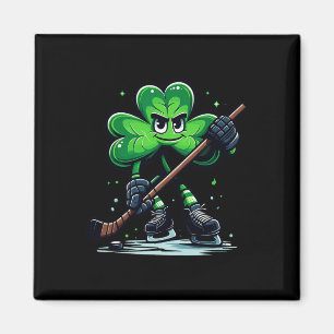 Hockey-Fans Spieler St Patricks Day Shamrock Männe Magnet