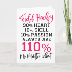 Hockey Feldhockey 90% Herz 10% Geschick 10% Karte