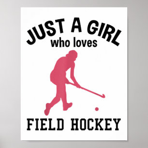 Hockey Feldhockeyspieler Feldhockeyschläger Cool Poster