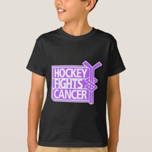 Hockey Fights Cancer T-Shirts Erwachsene Uni Clic