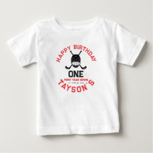 Hockey First Year Down 1. Geburtstag  Baby T-shirt