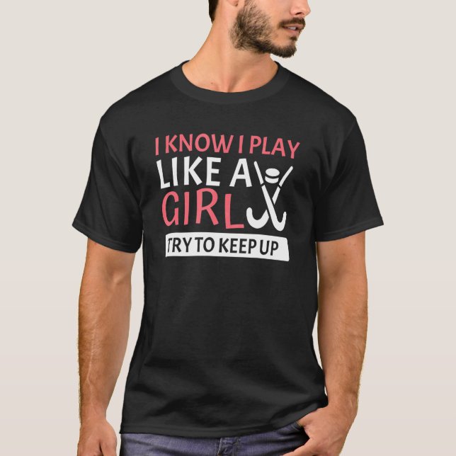 Hockey  For Women Girls Field Hockey Player 11 T-Shirt (Vorderseite)