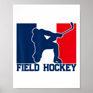 Hockey Frankreich Anhänger Hockey Französisch Poster