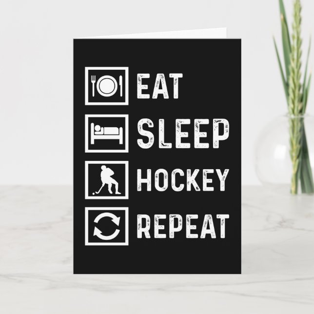 Hockey Funny Ice Hockey Spieler Field Geschenk Ide Karte (Vorderseite)