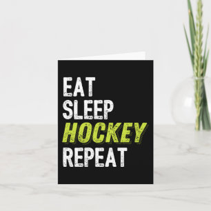 Hockey für Boys Ice Hockey Player Geschenk Karte