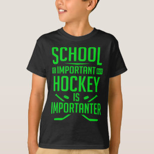 Hockey für Jungen 8-12 Eishockey-Spieler T-Shirt
