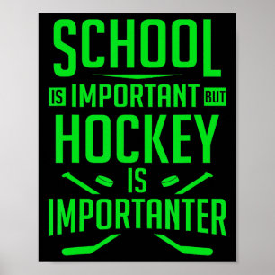 Hockey für Jungen 8-12 Kinder Hockeyspieler Poster