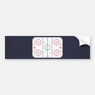 Hockey Game Companion Carbon Fiber Style Autoaufkleber