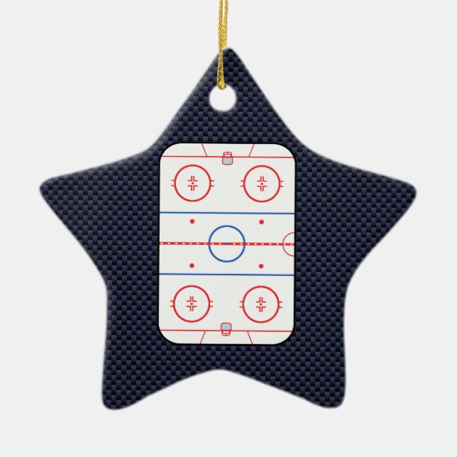 Hockey Game Companion Carbon Fiber Style Keramikornament (Vorne)