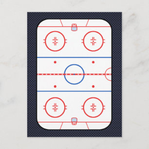 Hockey Game Companion Carbon Fiber Style Postkarte