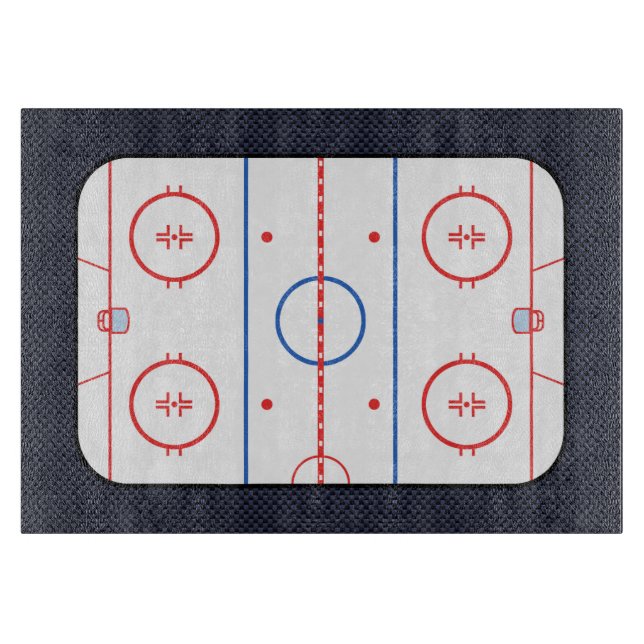 Hockey Game Companion Carbon Fiber Style Schneidebrett (Vorderseite)