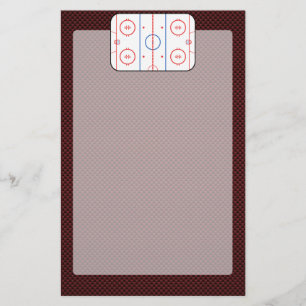 Hockey Game Companion Rink Diagramm Briefpapier