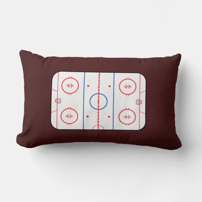 Hockey Game Companion Rink Diagramm Lendenkissen (Vorderseite)