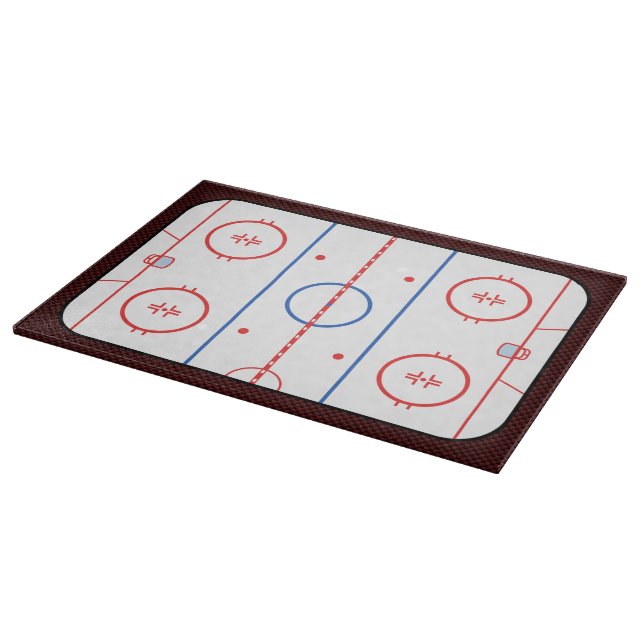 Hockey Game Companion Rink Diagramm Schneidebrett (Ecke)