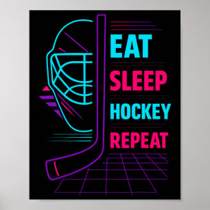Hockey-Gaming-Design für Eishockeyspieler Fans G Poster